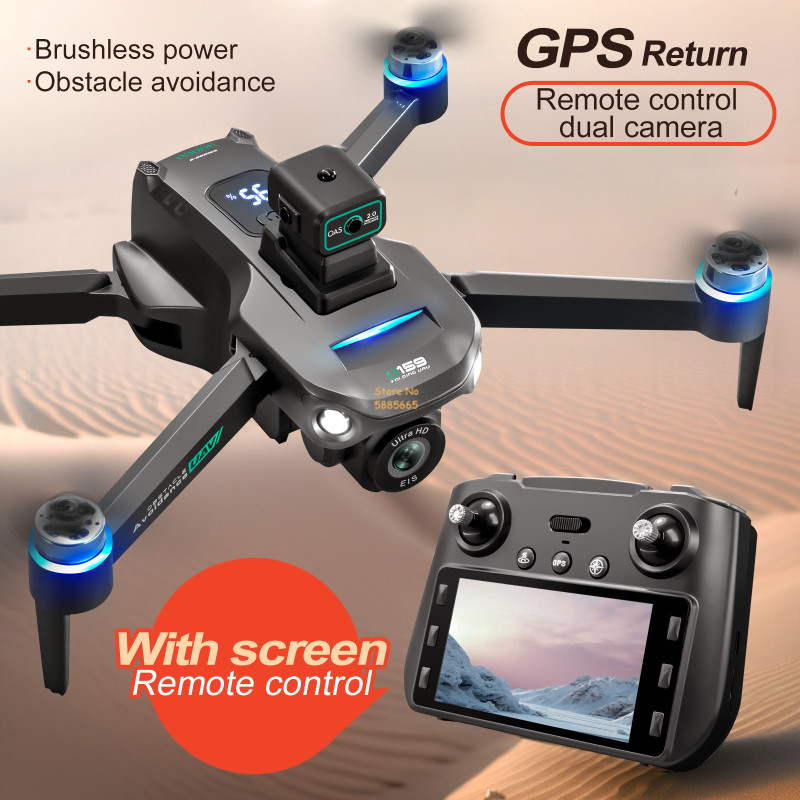 8K Çift Kamera 5G WIFI FPV Uza - Drone Controller Screen incelemesi ve fiyatı