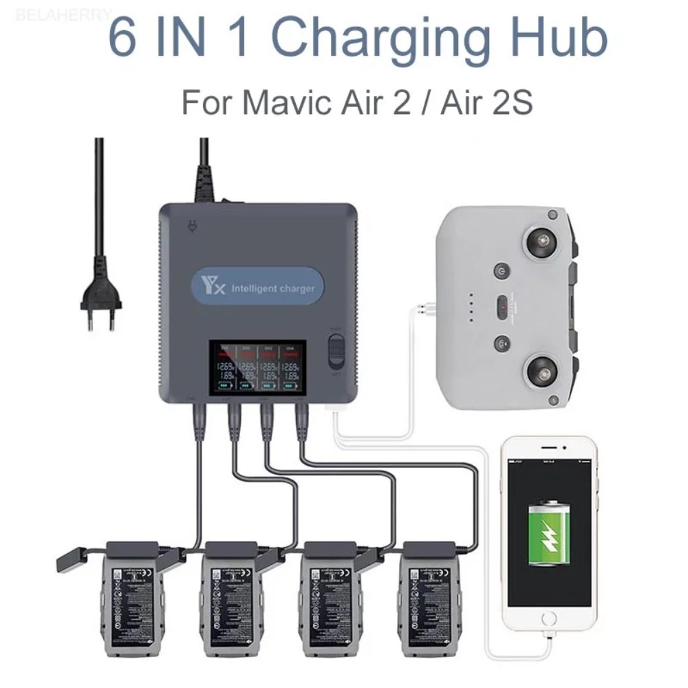 DJI Mavic Air 2 /2S Drone için - Drone Charging Hub incelemesi ve fiyatı