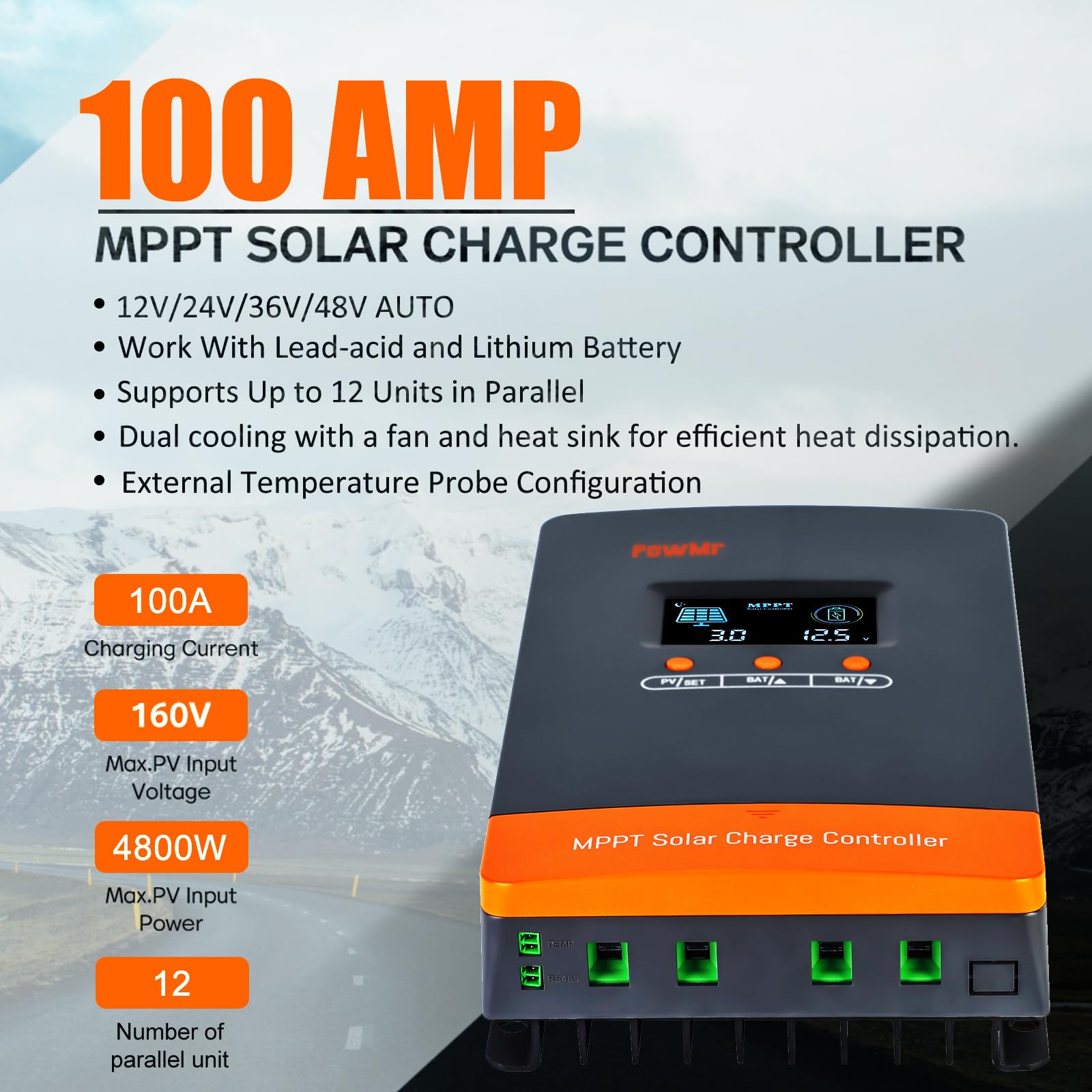 PowMr 100A MPPT Solar Şarj Kon - Drone Solar Charger incelemesi ve fiyatı